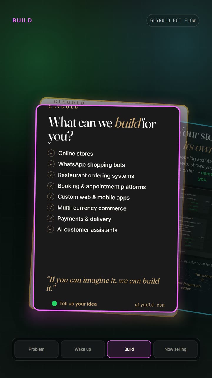 GlyGold turning WhatsApp DMs into orders